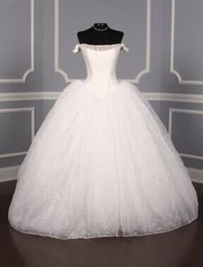 ST. PUCCHI Valentina Z114 White Cinderella Ballgown Wedding Dress Bridal Gown 10